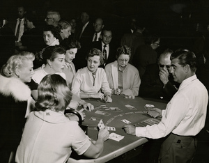 Blackjack in Las Vegas circa 1950
