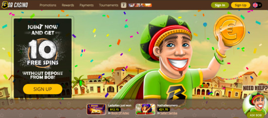 bob casino promotion and reviews