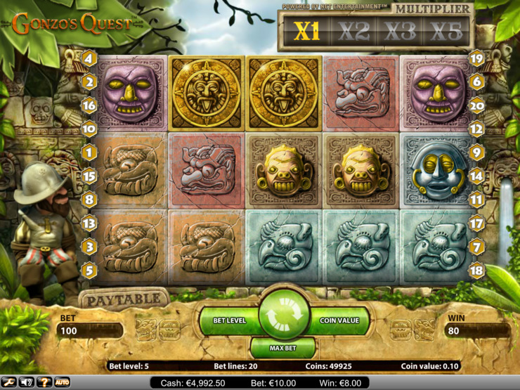 Gonzo's Quest slot online for free