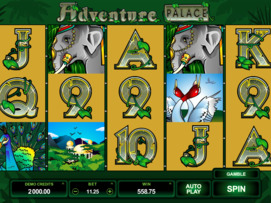 Play free Adventure Palace slot by Microgaming