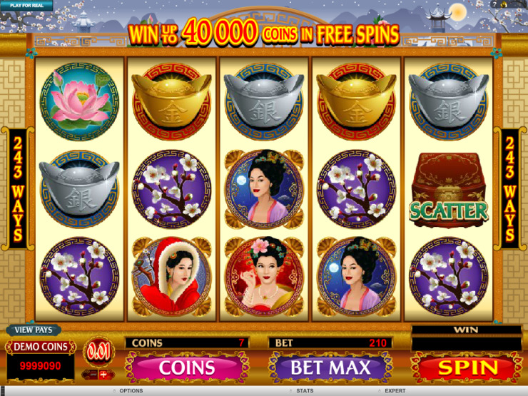 Play free Asian Beauty slot by Microgaming