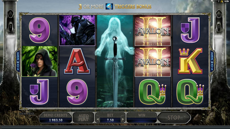 Play free Avalon II slot by Microgaming