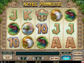 Play free Aztec Princess slot by Play'n GO