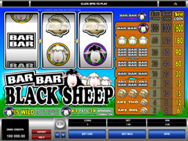 Play free Bar Bar Black Sheep slot by Microgaming