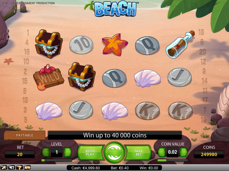 Play free Beach slot by NetEnt