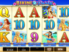 Play free Bikini Party slot by Microgaming