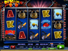 Play free Burglin Bob slot by Microgaming