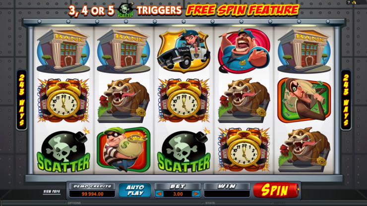 Play free Bust the Bank slot by Microgaming