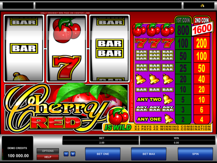 Play free Cherry Red slot by Microgaming