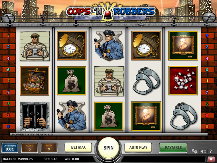 Play free Cops And Robbers slot by Play'n GO