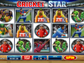 Play free Cricket Star slot by Microgaming