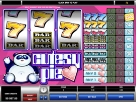 Play free Cutesy Pie slot by Microgaming