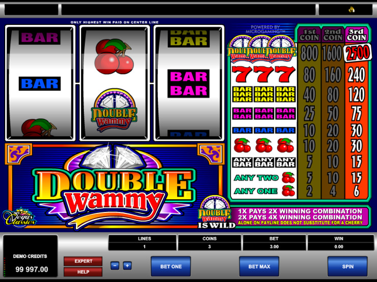 Play free Double Wammy slot by Microgaming