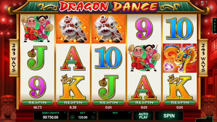 Play free Dragon Dance slot by Microgaming