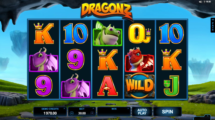 Play free Dragonz slot by Microgaming