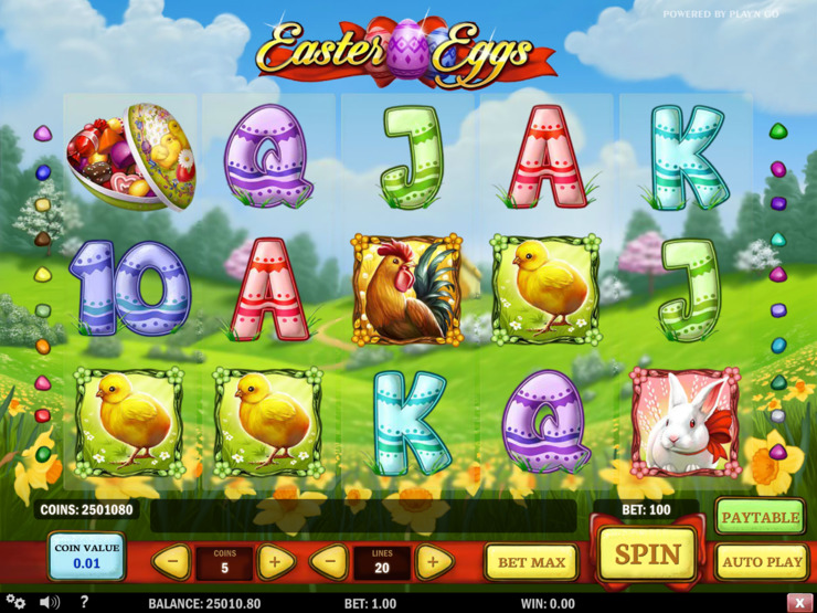 Play free Easter Eggs slot by Play'n GO