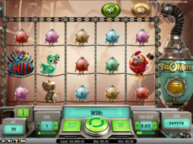 Play free EggOMatic slot by NetEnt