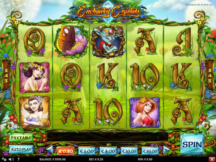 Play free Enchanted Crystals slot by Play'n GO