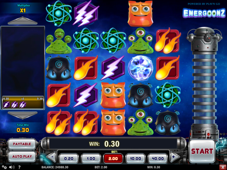 Play free Energoonz slot by Play'n GO