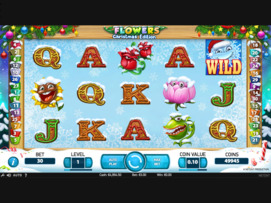 Play free Flowers Christmas Edition slot by NetEnt