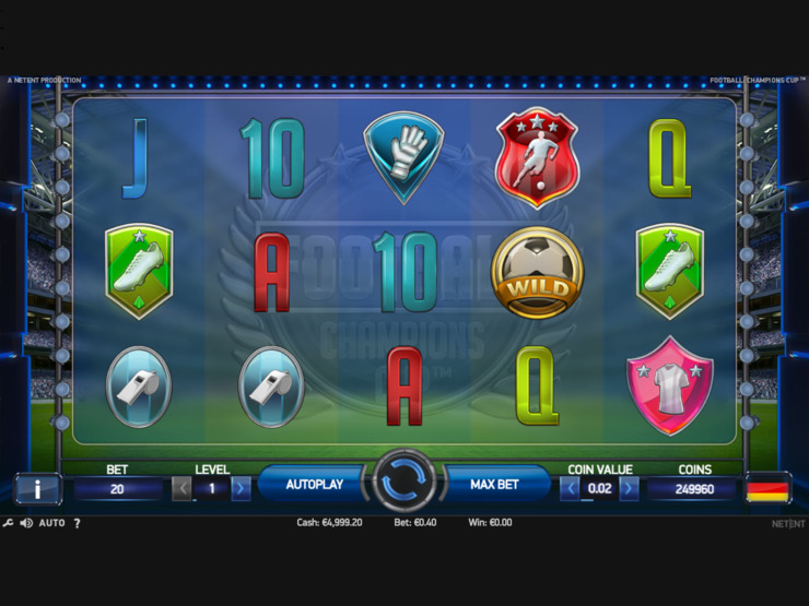 Play Free Football: Champions Cup slot by NetEnt