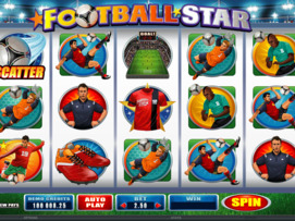 Play free Football Star slot by Microgaming