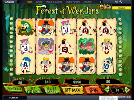 Play free Forest of Wonders slot by Microgaming