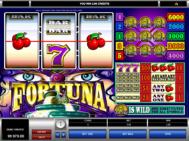 Play free Fortuna slot by Microgaming