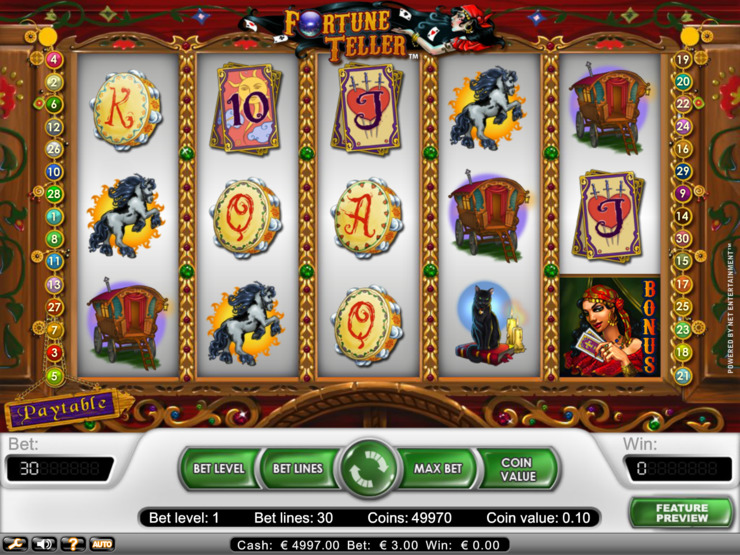 Play free Fortune Teller slot by NetEnt