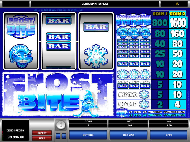 Play free Frost Bite slot by Microgaming
