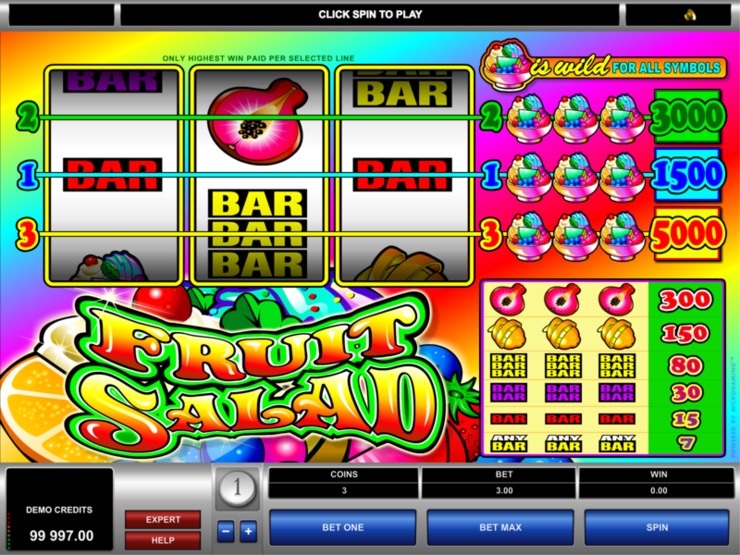 Play free Fruit Salad slot by Microgaming