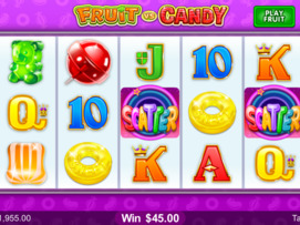 Play free Fruit vs Candy slot by Microgaming