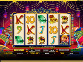 Play free Genie Wild slot by Microgaming