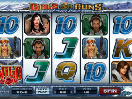 Play free Girls With Guns Frozen Dawn slot by Microgaming