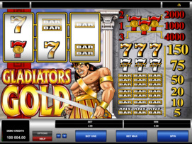 Play free Gladiator slot by Microgaming