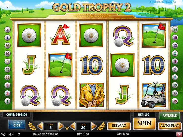 Play free Gold Trophy 2 slot by Play'n GO