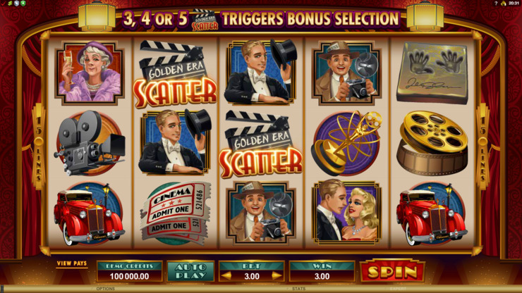 Play free Golden Era slot by Microgaming