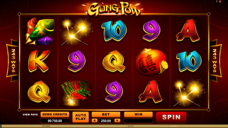 Play free Gung Pow slot by Microgaming