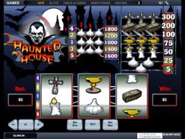 Play free Haunted House slot by Microgaming