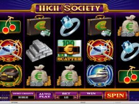 Play free High Society slot by Microgaming