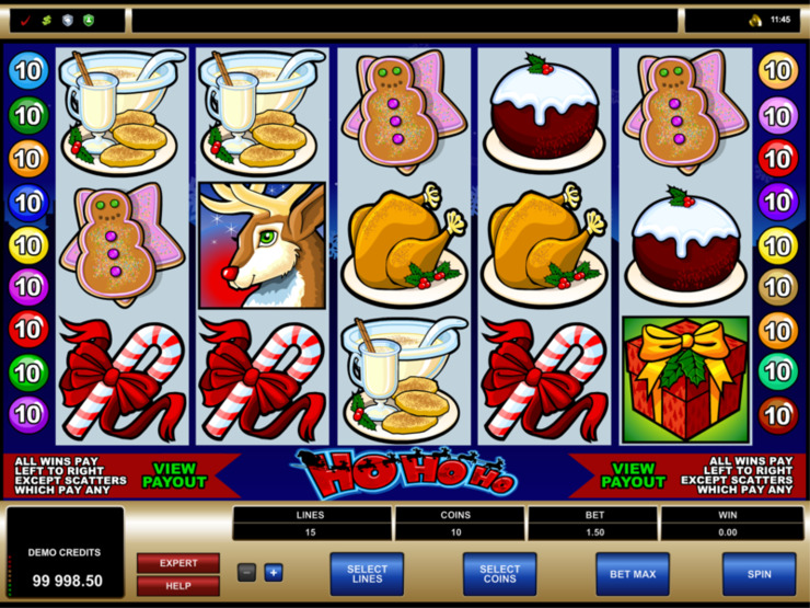 Play free Ho Ho Ho slot by Microgaming