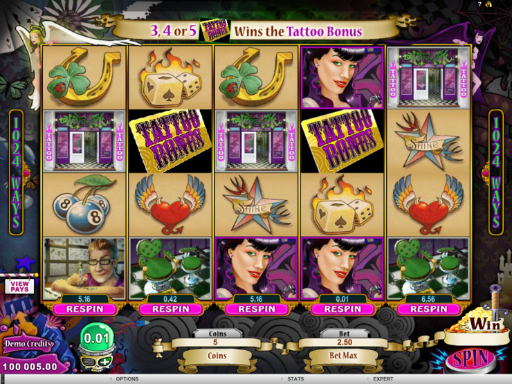 Play free Hot Ink slot by Microgaming