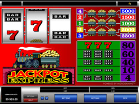 Play free Jackpot Express slot by Microgaming