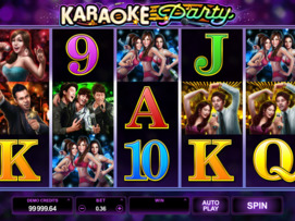 Play free Karaoke Party slot by Microgaming