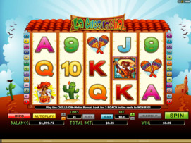 Play free La Cucaracha slot by Microgaming