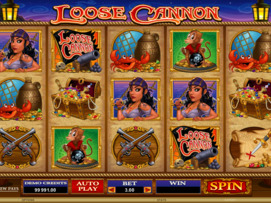 Play free Loose Cannon slot by Microgaming