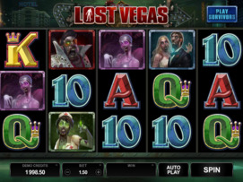 Play free Lost Vegas slot by Microgaming