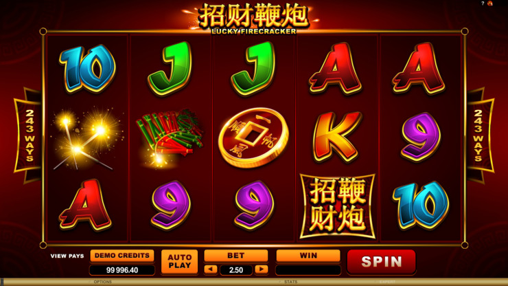 Play free Lucky Firecracker slot by Microgaming