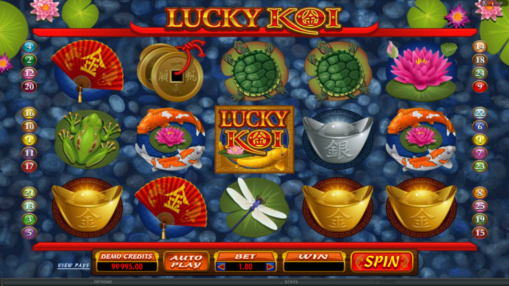 Play free Lucky Koi slot by Microgaming