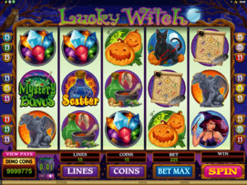 Play free Lucky Witch slot by Microgaming